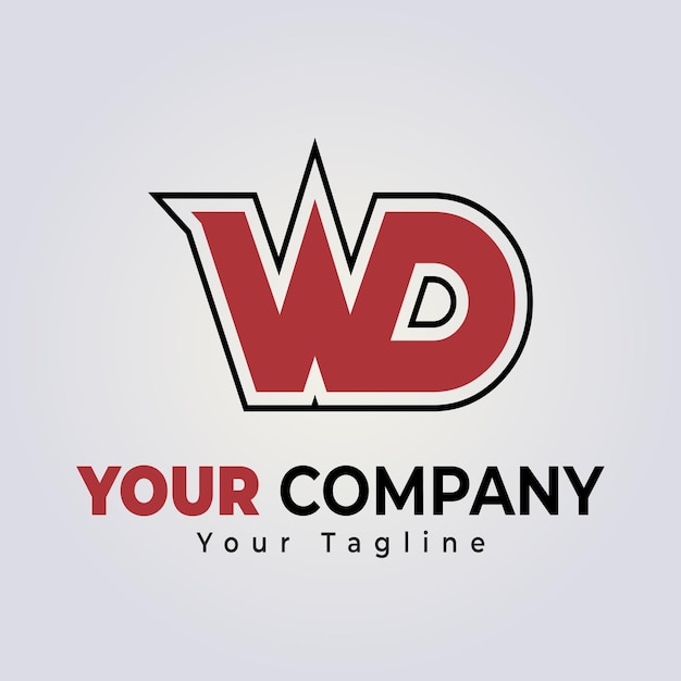 Vector wd logo template