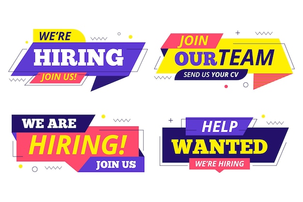 We are hiring banners collection