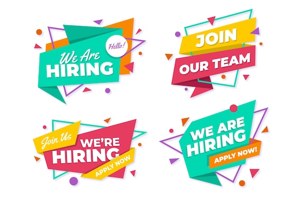 We are hiring banners collection