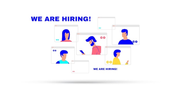 We are hiring concept illustration