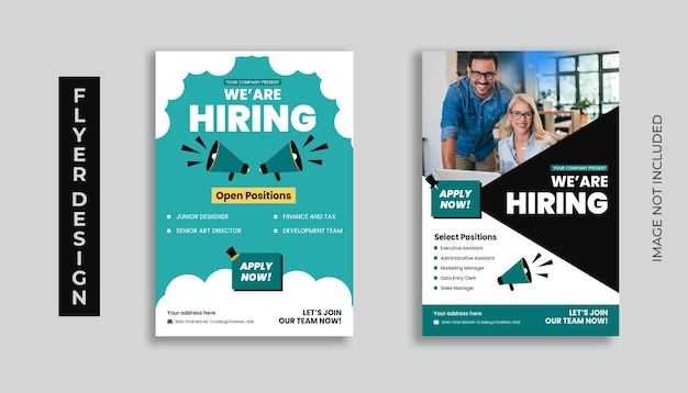 We are hiring flyer design, we are hiring job poster design