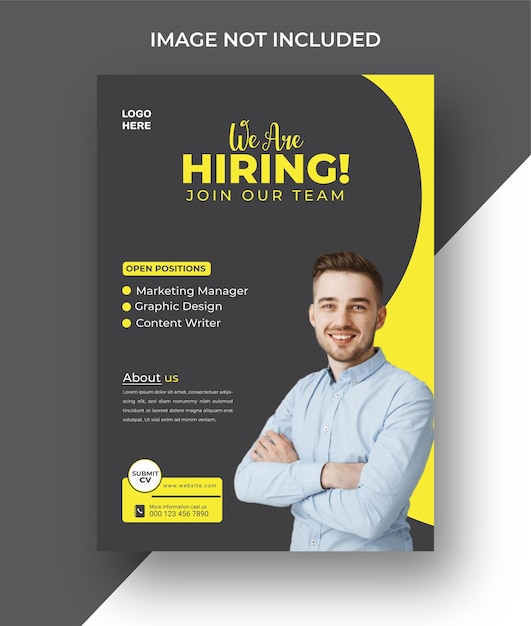 Vector we are hiring job vacancy social media post banner design template