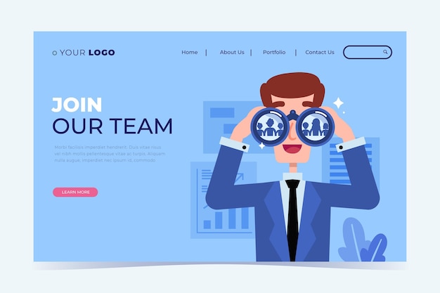 We are hiring landing page template