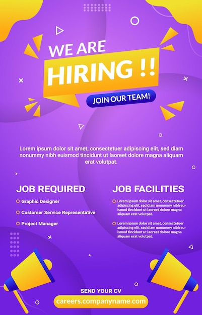 We are Hiring Poster Template