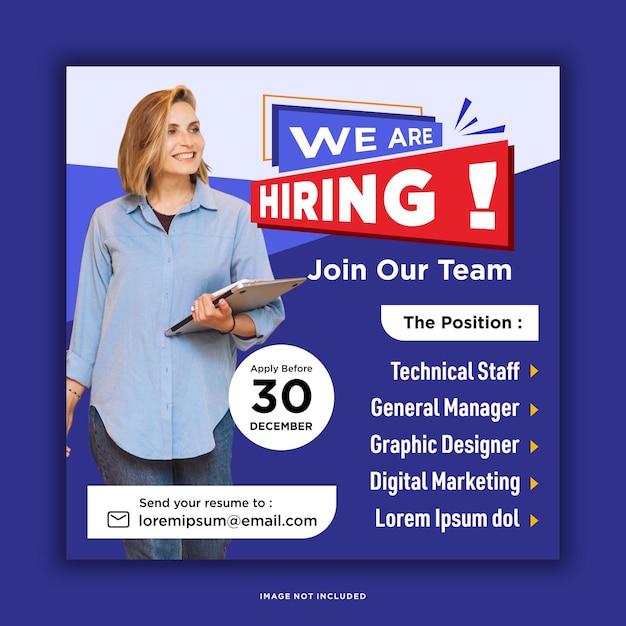 We are hiring social media post promotion