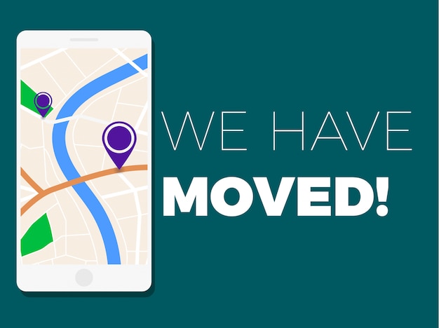 We have moved illustration