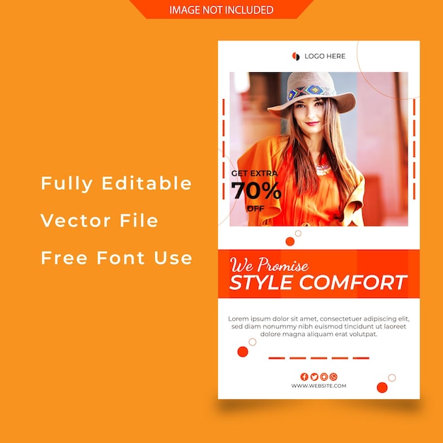 Vector we promise style comfort