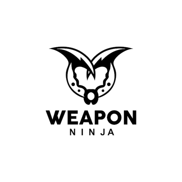 Weapon Logo Traditional Weapon Karambit Vector Ninja Fighting Tool Simple Design Symbol Icon Illustration