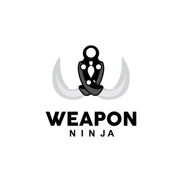 Weapon Logo Traditional Weapon Karambit Vector Ninja Fighting Tool Simple Design Symbol Icon Illustration