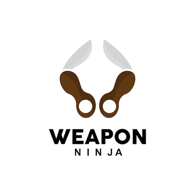 Weapon Logo Traditional Weapon Karambit Vector Ninja Fighting Tool Simple Design Symbol Icon Illustration