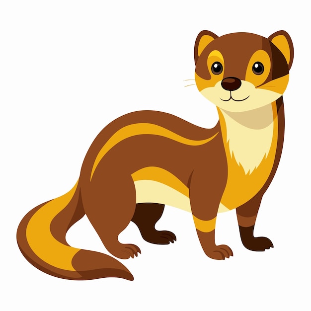 Weasel vector art