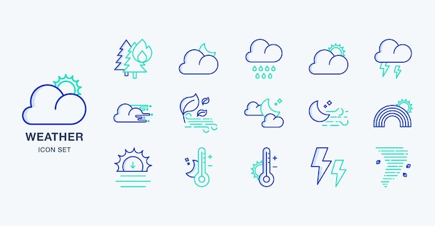 Weather forecast vector icon illustration