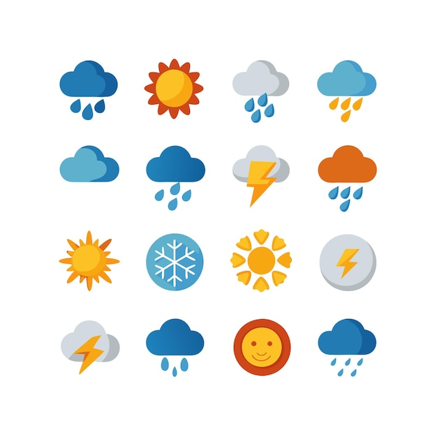 Weather Icon Set Collection for Websites and Mobile Applications