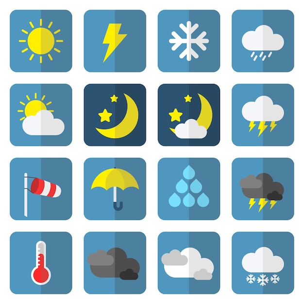 Weather icon set