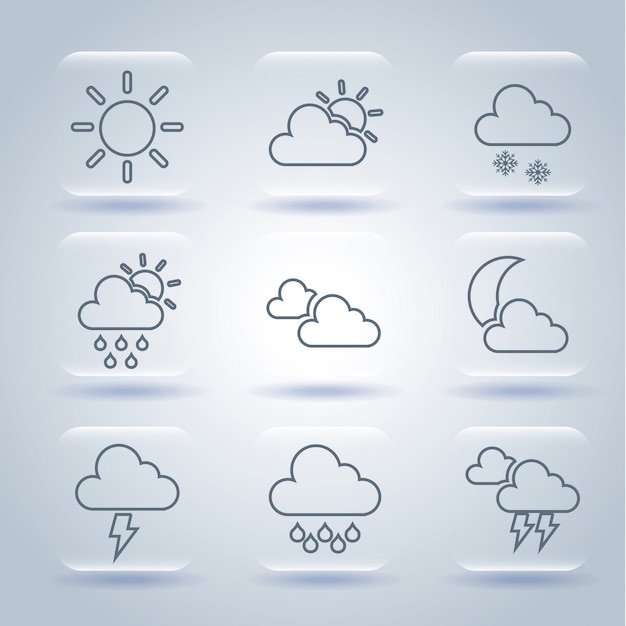 weather icons over gray background vector illustration 