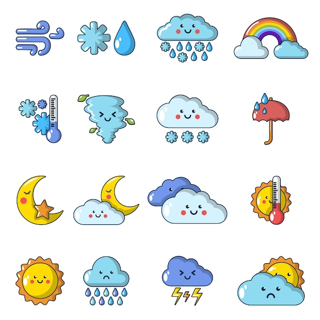 Weather icons set 