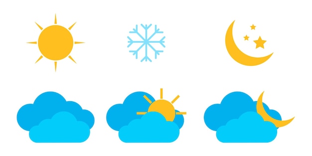 Weather icons . vector illustration