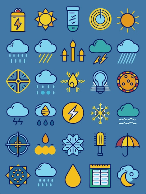 weather vector graphics illustration EPS source file format lossless scaling icon design