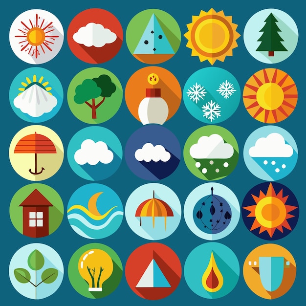 weather vector graphics illustration EPS source file format lossless scaling icon design