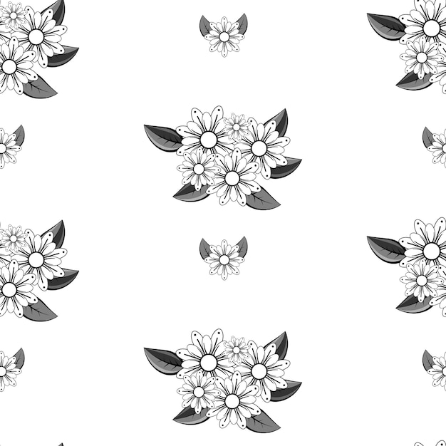 Web Abstract elegance Seamless pattern with floral background