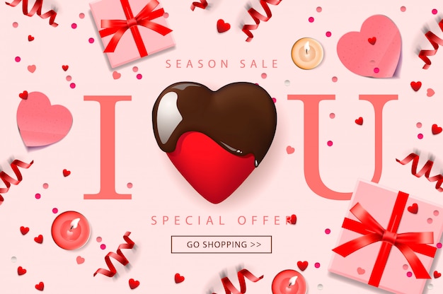 Web banner for Valentine's Day Sale.