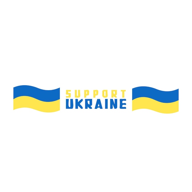 Web Banner vector illustration of Stand with Ukraine banner Stop WarSupport UKRAIN campaign