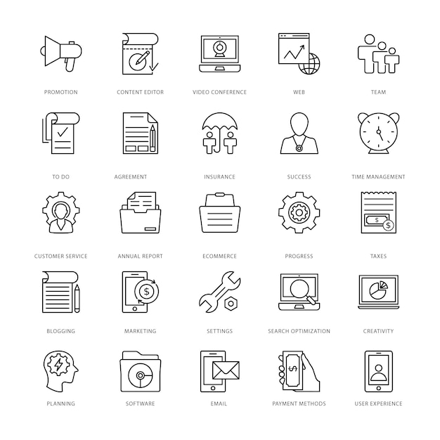 Web Design and Development  Icons 