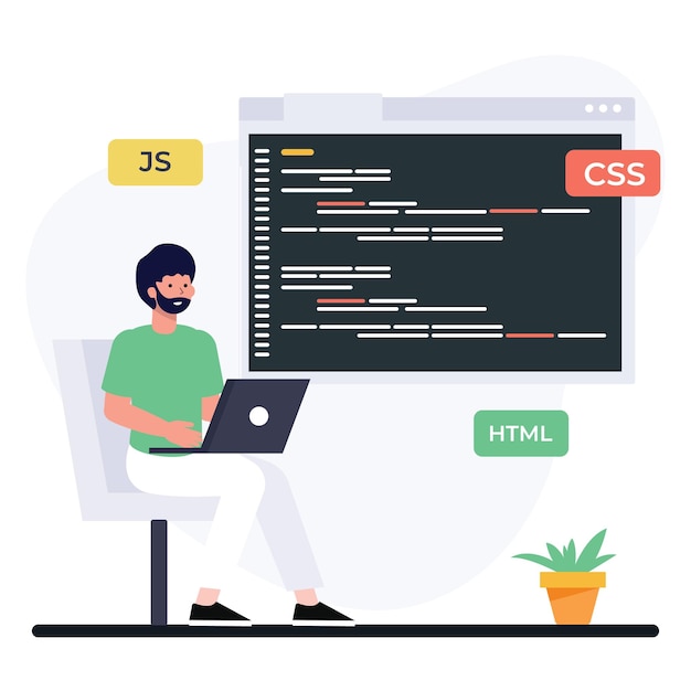 Web Designing Coding Programmer Concept