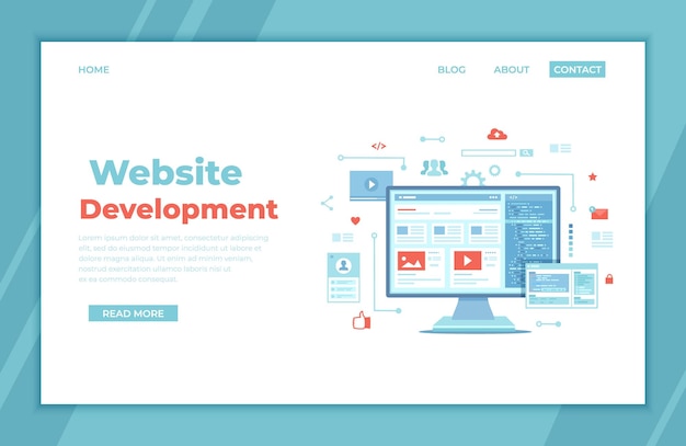 Web development optimization user experience user interface in ecommerce Website layout element