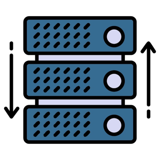 Web Hosting and Data Center Machine Transmission server rack machine Vector Cloud computing