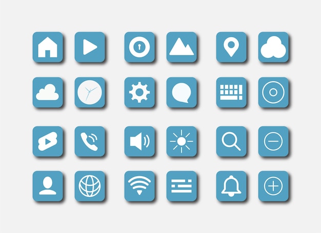 web and mobile icon set