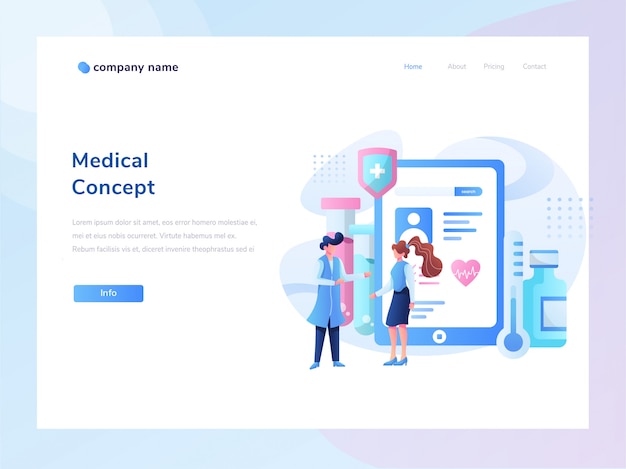 web page design templates for online medical support