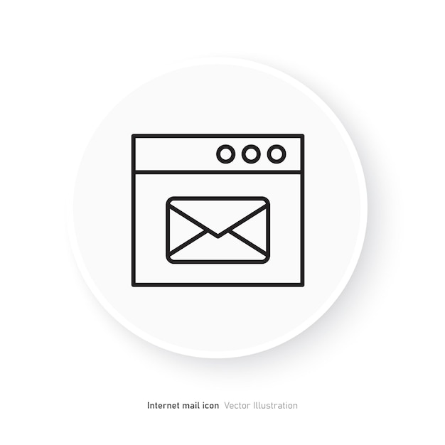 Web page mail icon design vector illustration