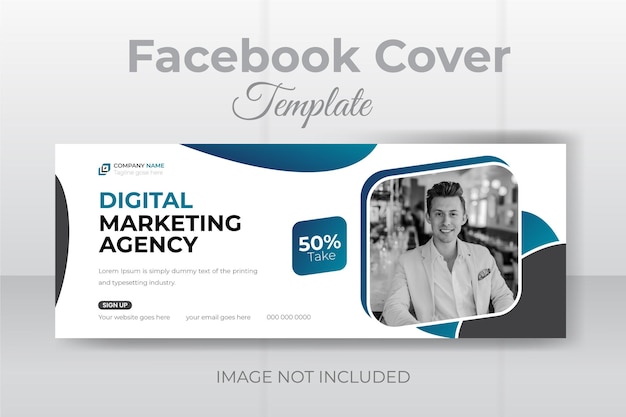 A web page that says facebook cover template