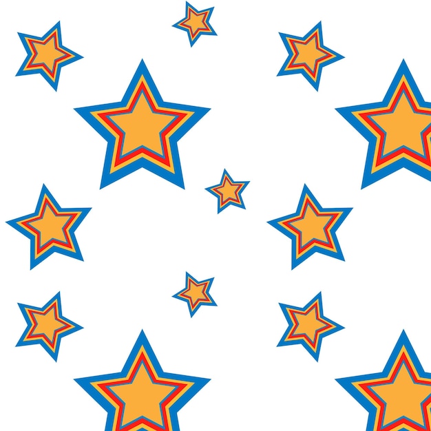 Web Pattern in the style of the 60s Stars Abstraction