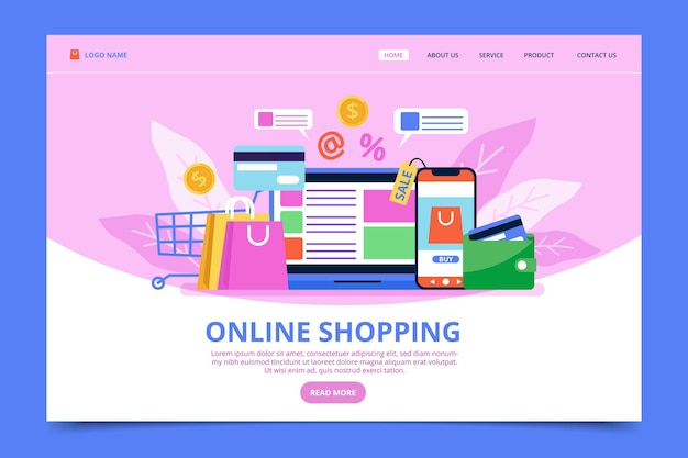 Web template shopping online