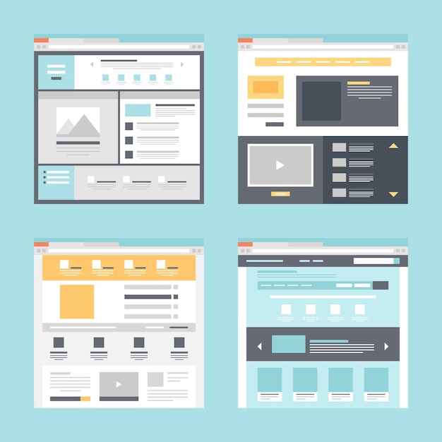 Vector web template