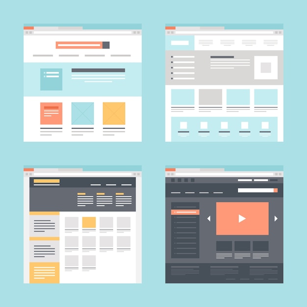 Vector web template