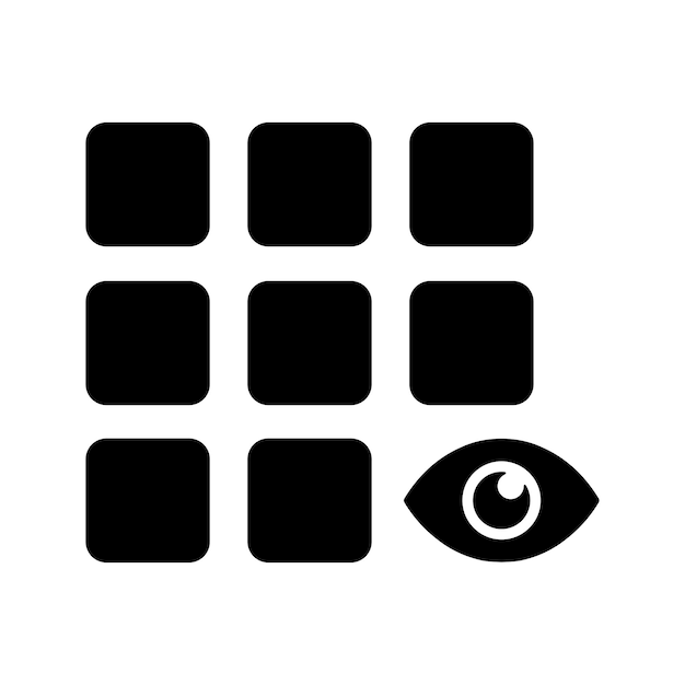 Web visibility icon design