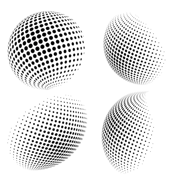 WebAbstract grunge halftone globe textured background design vector