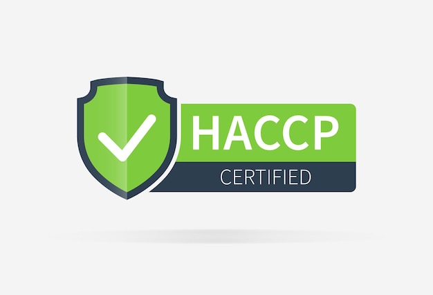 WebHACCP, Hazard Analysis Critical Control Points of certified stamp icon