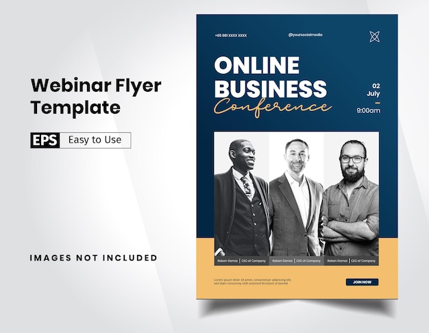 Webinar Conference Business Template for Instagram FeedxA