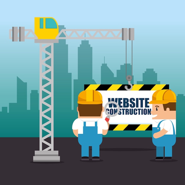 Website under construction background