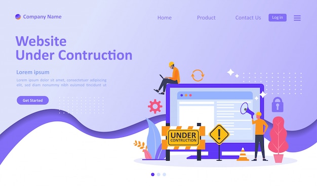 Website Is Under Construction Landing Page 