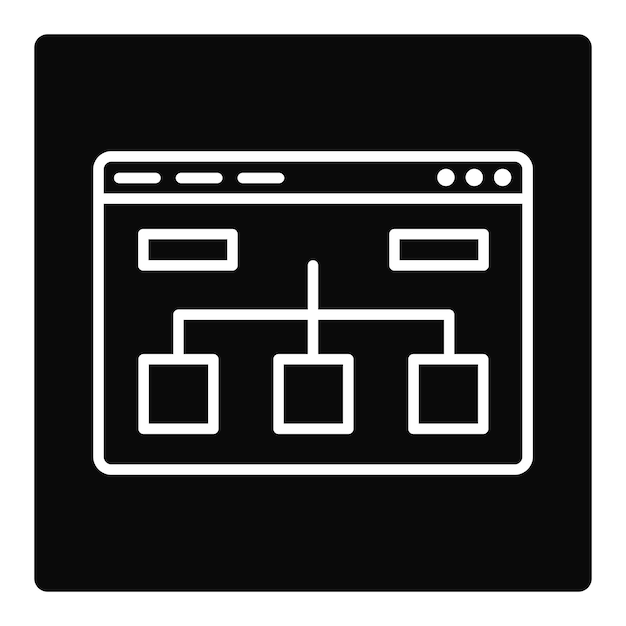 Vector website structure icon