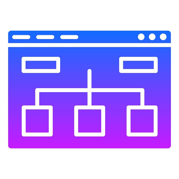 Vector website structure icon