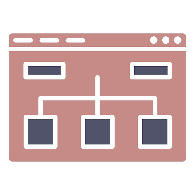 Vector website structure icon