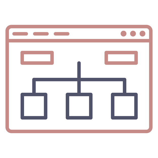 Vector website structure icon