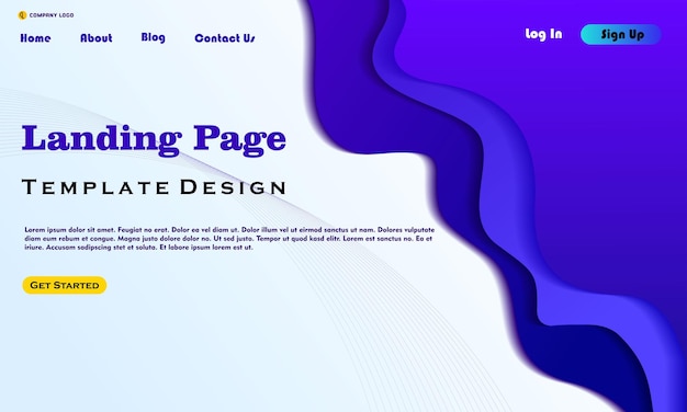 Website template design. Vector illustration concept of web page design for website development.