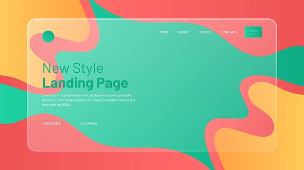 A website that is a new style